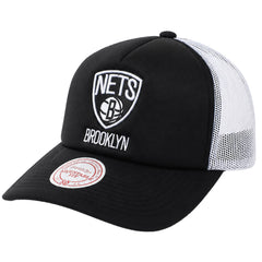 Mitchell & Ness NBA Brooklyn Nets Off The Backboard Black/White Cap