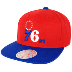 Mitchell & Ness NBA Philadelphia 76ers Wool 2 Tone Red Cap