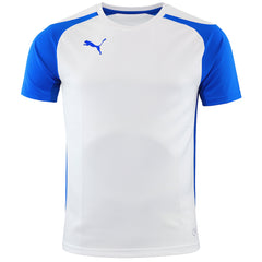 Puma Speed Mens White/Blue T-Shirt