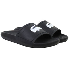 Lacoste Croco Slide 119 1 CMA Mens Black Sliders
