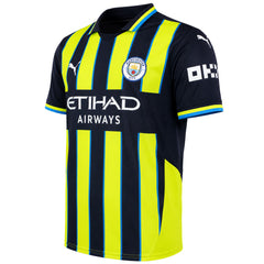 Puma MCFC Man City Away Mens Yellow/Navy Replica Jersey