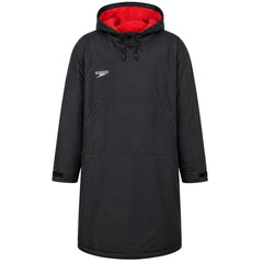 Speedo Logo Unisex Black/Red Oversized Poncho