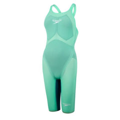 Speedo LZR Valor Pure Closedback Kneeskin Womens Green/Blue Swimwear