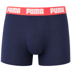 Puma 2-Pack Basic Mens Grey/Navy Boxer Shorts