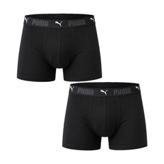 Puma 2-Pack Sport Cotton Mens Black Boxer Shorts