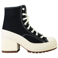 Converse Chuck 70 De Luxe Heel Hi Unisex Black Shoes