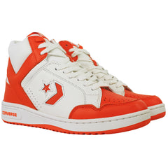 Converse Weapon Mid Unisex White/Orange Trainers