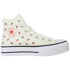 Converse Chuck Taylor Lift Hi Womens Off White Plimsolls