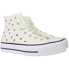 Converse Chuck Taylor Lift Hi Womens Off White Plimsolls
