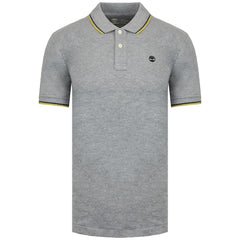 Timberland Logo Mens Grey Polo Shirt