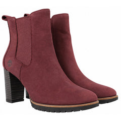 Timberland Leslie Anne Womens Burgundy Chelsea Boots