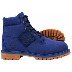 Timberland 6inch Premium Waterproof Kids Blue Boots