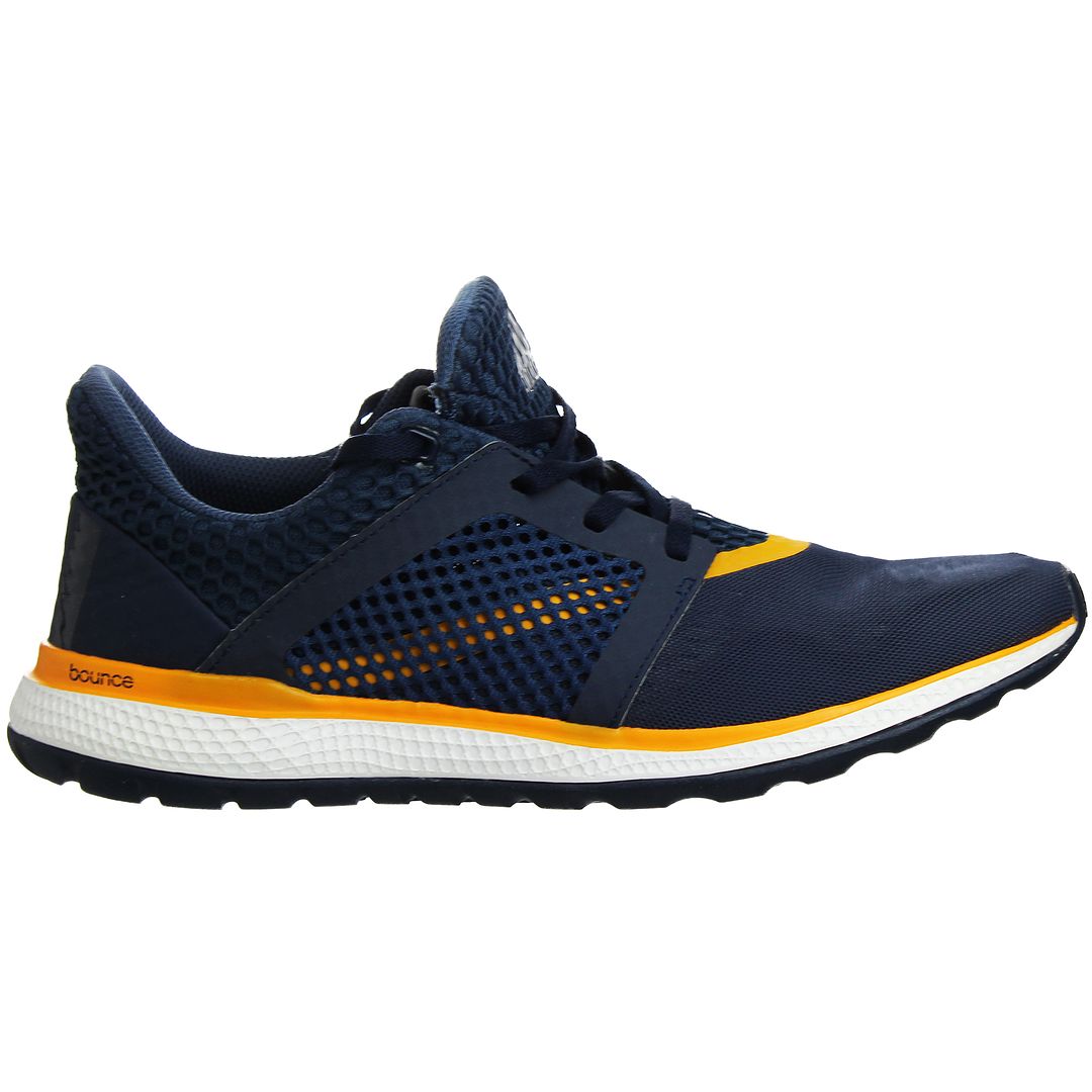 adidas - Lace-Up Blue Synthetic Running Trainers - Size 7.5 adidas - Lace-Up Blue Synthetic Running Trainers - Size 7.5