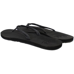 Roxy Costas Womens Black Flip-Flops