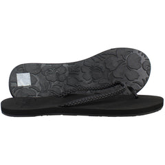 Roxy Costas Womens Black Flip-Flops