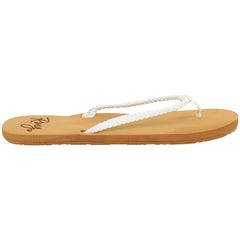 Roxy Costas Womens White Flip-Flops