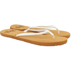 Roxy Costas Womens White Flip-Flops