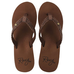 Roxy Mellie III Womens Brown Flip-Flops