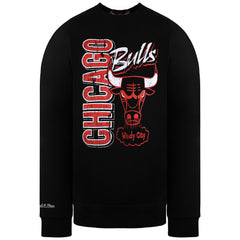Mitchell & Ness NBA Chicago Bulls Wind City Black Sweater