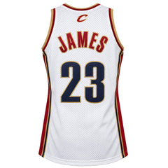 Mitchell & Ness NBA Cleveland Cavaliers #23 James Lebron Mens White Vest
