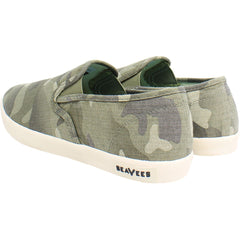 Seavees Baja Saltwash Womens Green Plimsolls