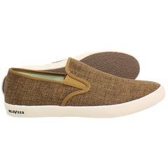 Seavees Baja Raffia Mens Brown Plimsolls