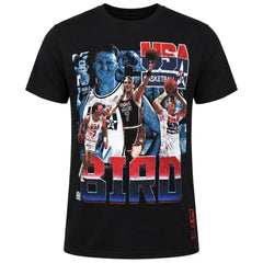 Mitchell & Ness NBA Boston Celtics Larry Bird USA Mens Black T-Shirt