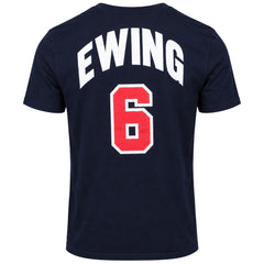 Mitchell & Ness #6 Patrick Ewing USA Mens Navy T-Shirt