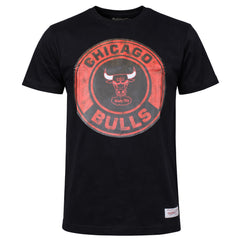 Mitchell & Ness NBA Chicago Bulls Tonal Floral Mens Black T-Shirt