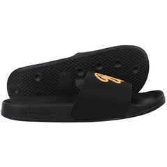 Born Rich Barreca Mens Black/Orange Sliders