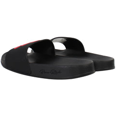 Born Rich Barreca Mens Black/Pink Sliders