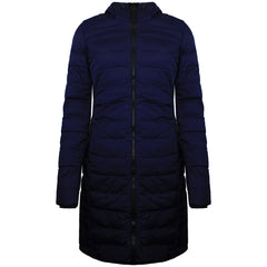 Adidas Premium Womens Navy Blue Parka Jacket
