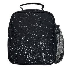 Hype Speckle Kids Black Lunch Bag