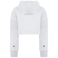 BoxRaw Johnson Womens White Cropped Hoodie