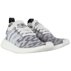 Adidas NMD_R2 Primeknit Womens Grey Running Shoes