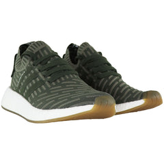 Adidas NMD_R2 Primeknit Womens Green Running Shoes