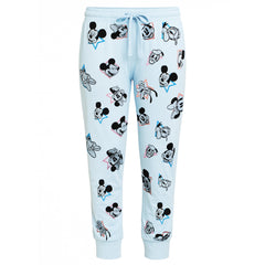Disney Mickey & Friends AOP Womens Blue Pyjama Set