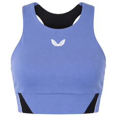 Castore Aeromesh Longline Crop Womens Blue Sports Bra