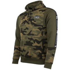 Crosshatch Logo Mens Camo Khaki Hoodie