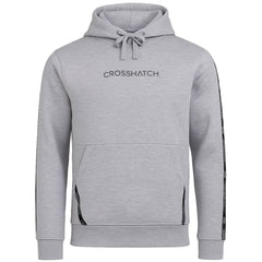 Crosshatch Apollos Panel Tape Mens Grey Hoodie