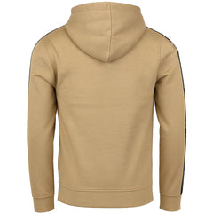 Crosshatch Apollos Panel Tape Mens Stone Hoodie