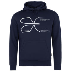 Crosshatch Cutups Mens Navy Hoodie