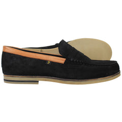 Farah Sterling Mens Black Loafers