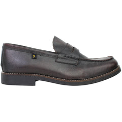 Farah Chapel Mens Dark Red Loafers