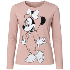 Disney Minnie Onesie Womens Pink/Black Pyjama Set