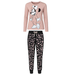 Disney Minnie Onesie Womens Pink/Black Pyjama Set