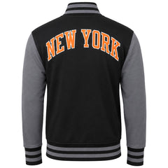 Mitchell & Ness NBA New York Knicks Mens Black Varsity Jacket