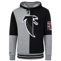 Mitchell & Ness NFL Atlanta Falcons Split Color Mens Grey/Black Hoodie