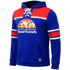 Mitchell & Ness NBA Denver Nuggets Mens Blue Hoodie