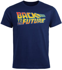 Back To The Future 2-Pack Mens Black/Navy T-Shirt